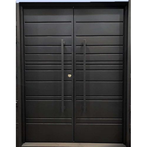 Custom Iron Door Pros 36'' x 80'' Flush Iron Front Entry Doors Wayfair